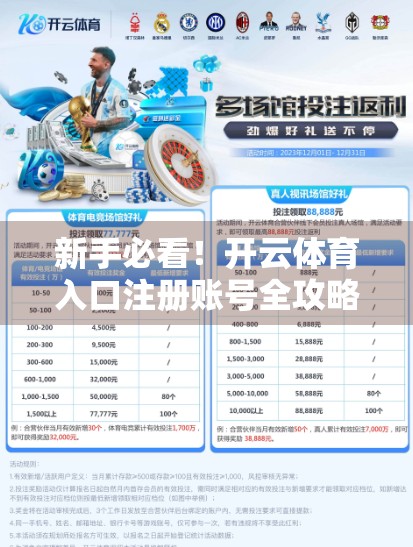 新手必看！开云体育入口注册账号全攻略，手把手教你轻松上手，避开99%的坑！