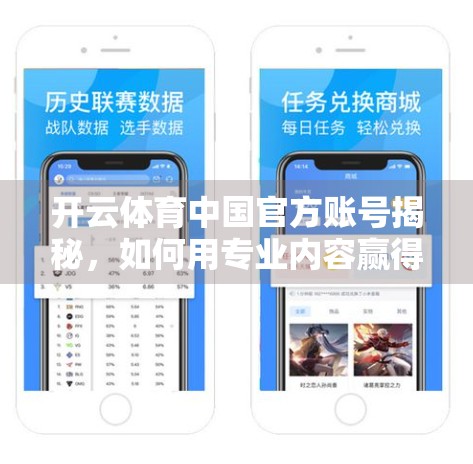 开云体育中国官方账号揭秘，如何用专业内容赢得千万粉丝？