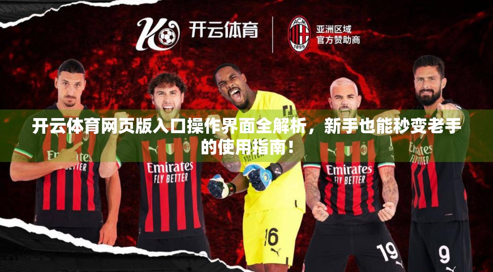 开云体育网页版入口操作界面全解析，新手也能秒变老手的使用指南！