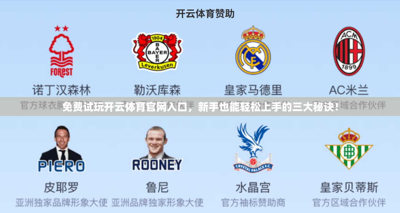 免费试玩开云体育官网入口，新手也能轻松上手的三大秘诀！