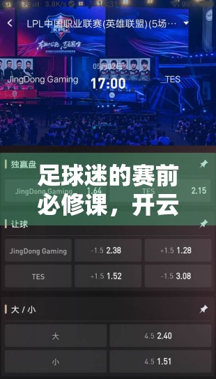 足球迷的赛前必修课，开云体育直播中的赛事预测分析，你真的懂吗？