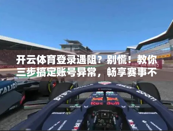开云体育登录遇阻？别慌！教你三步搞定账号异常，畅享赛事不中断！
